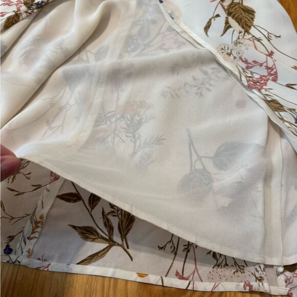 Reformation Kourtney Midi Dress in Frolic Floral Cream Women’s Size 6P - Picture 15 of 16